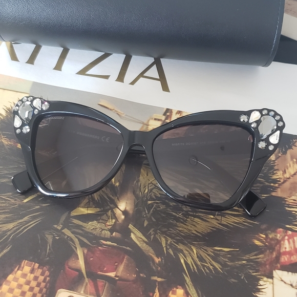 DSQUARED² DIAMOND CATEYE SUNGLASSES - Picture 5 of 11